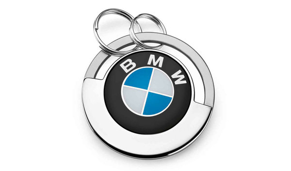 BMW Schlüsselanhänger Disc silber